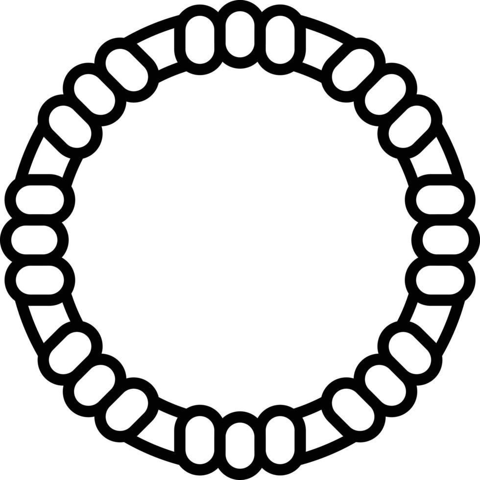 Hula Hoop Outline Icon vector