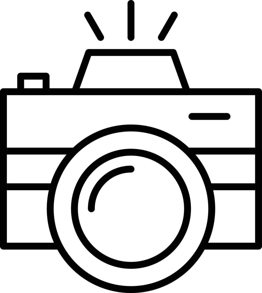 Camera Outline Icon vector