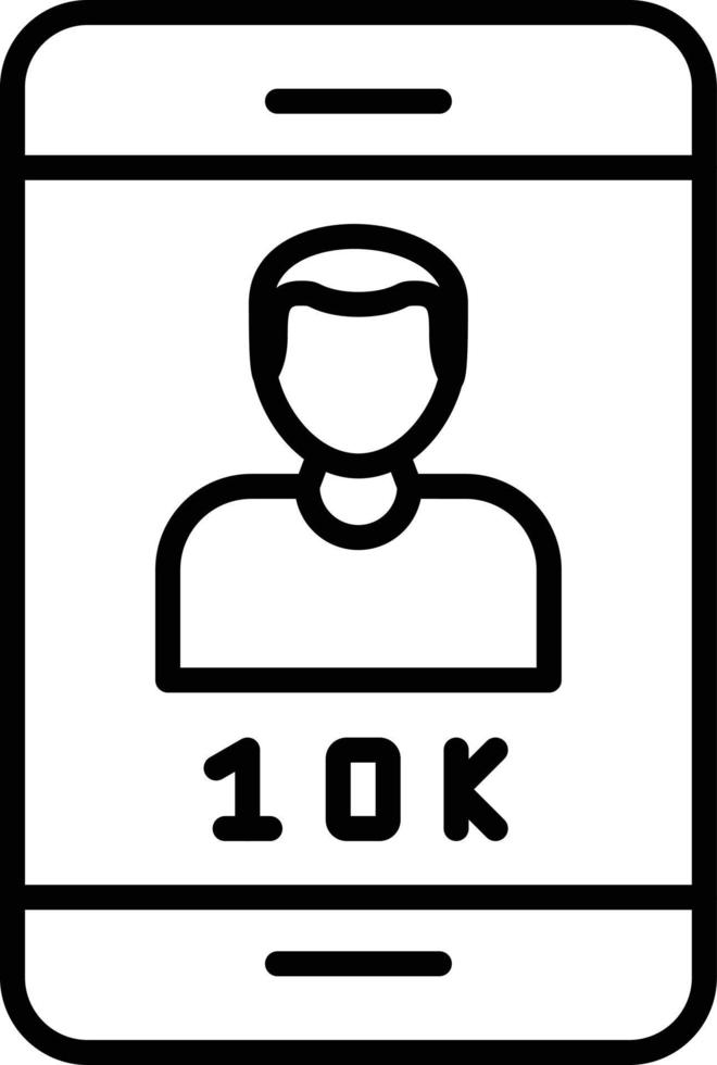 Followers Outline Icon vector