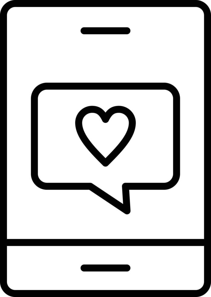 Social Media Outline Icon vector