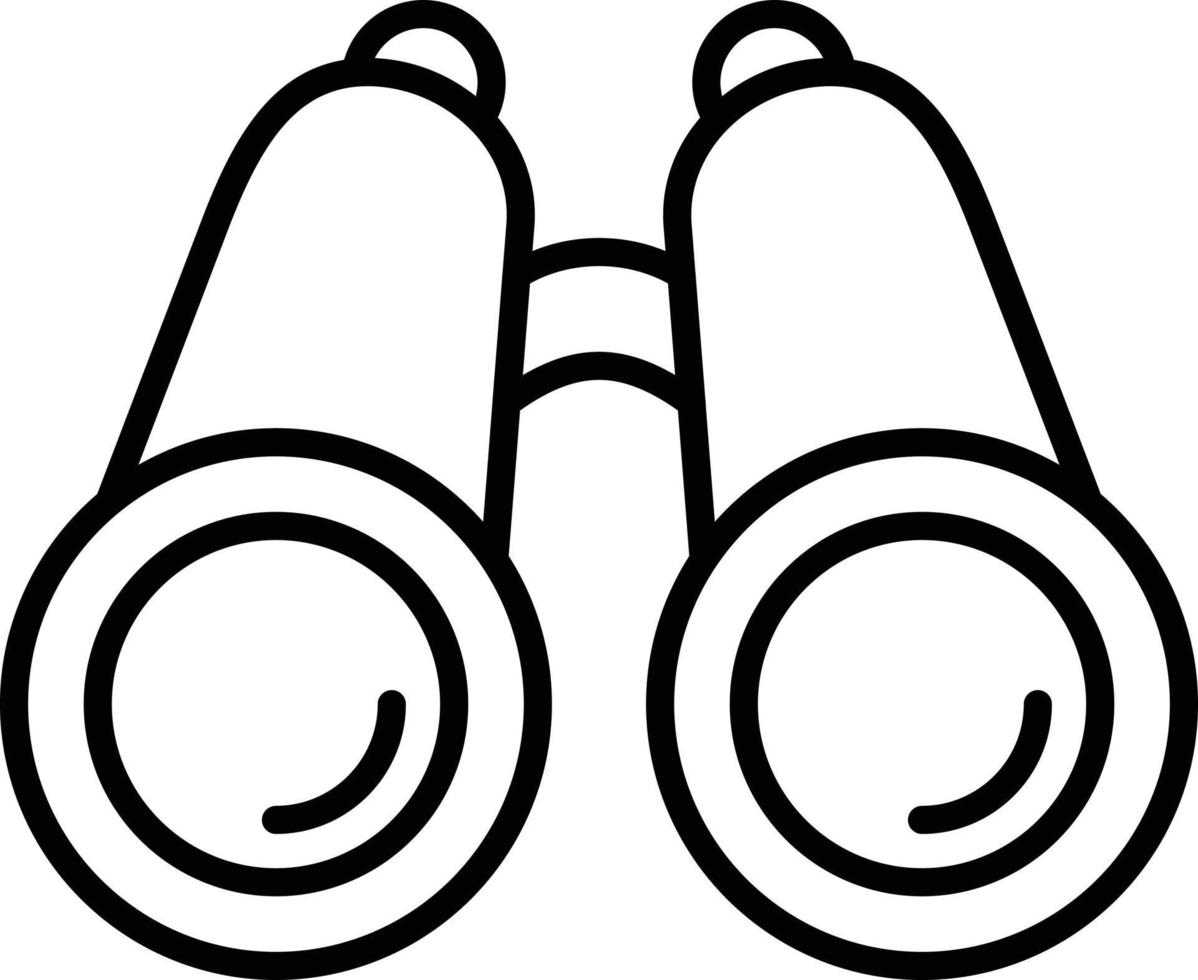 Binocular Outline Icon vector