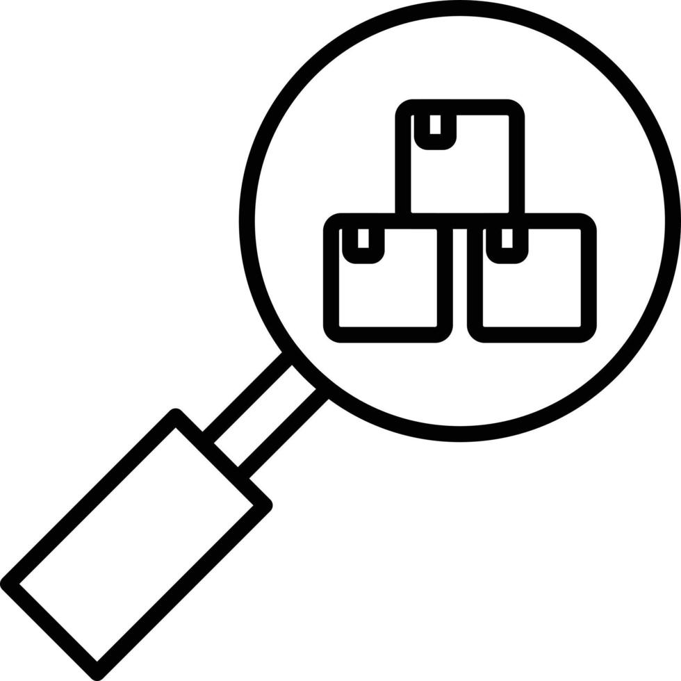 Search Outline Icon vector