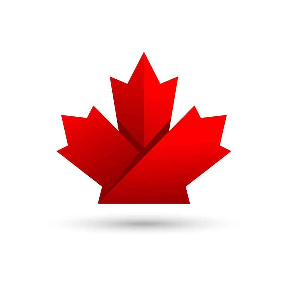 Maple leaf logo. Maple leaf vector design illustration. Maple leaf symbol. Maple leaf logo template.