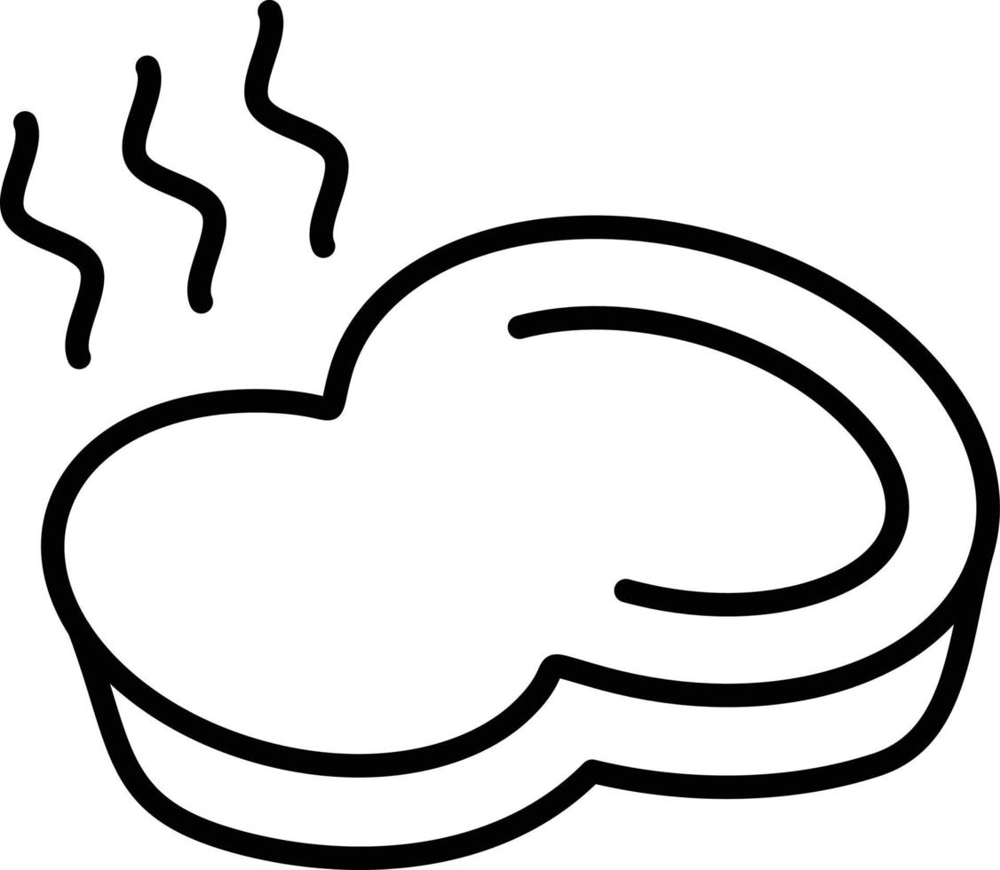 Steak Outline Icon vector