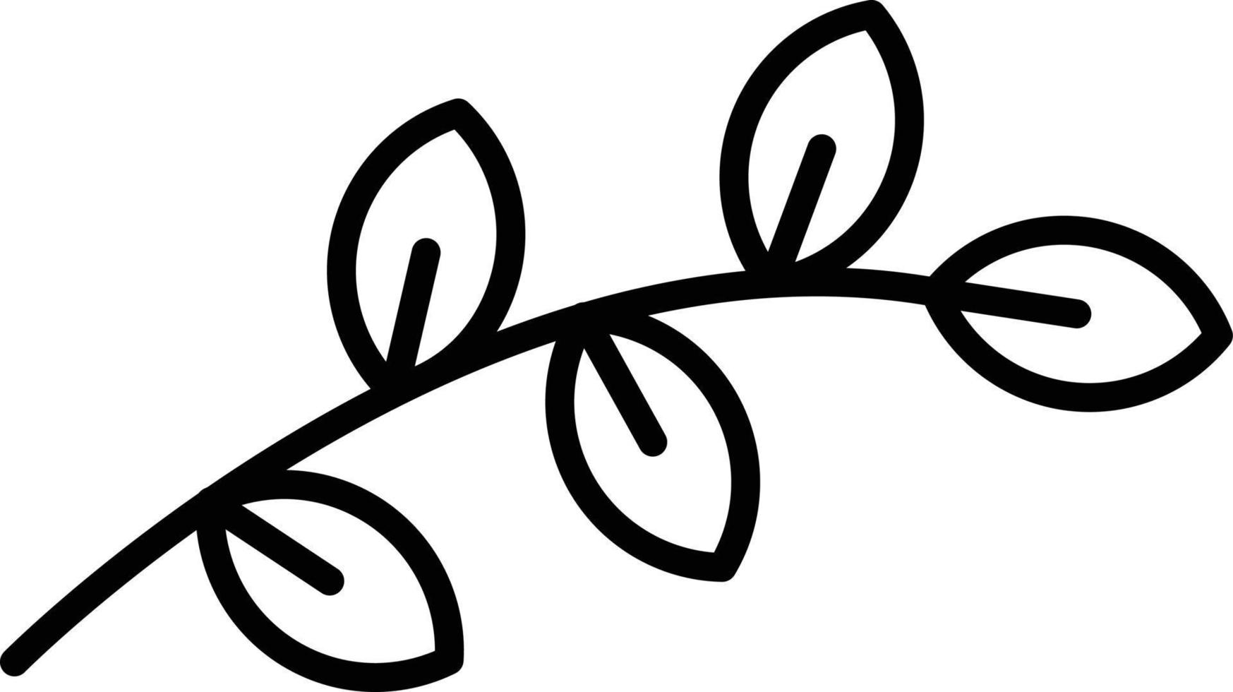 Branch Outline Icon vector