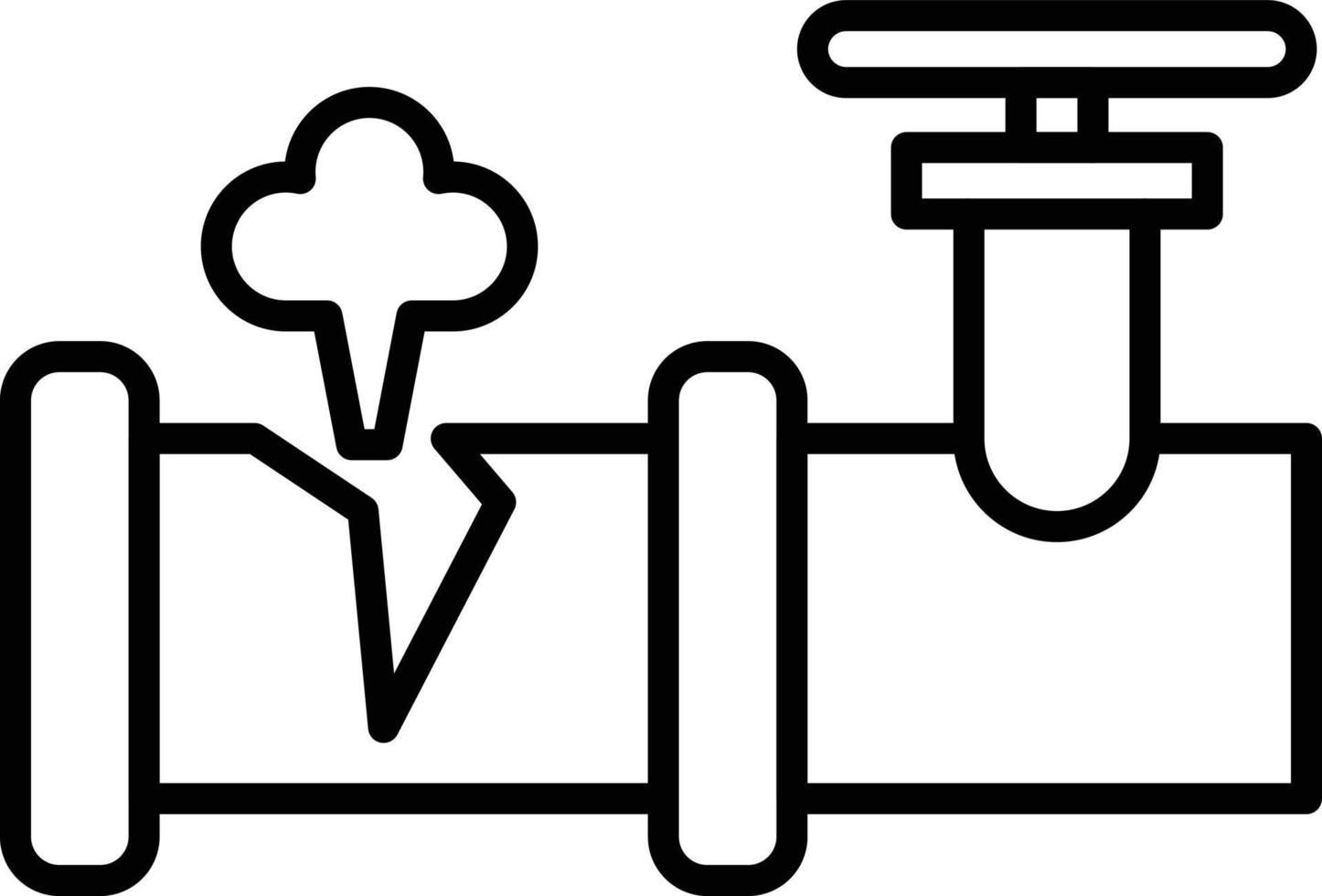 Leakage Outline Icon vector
