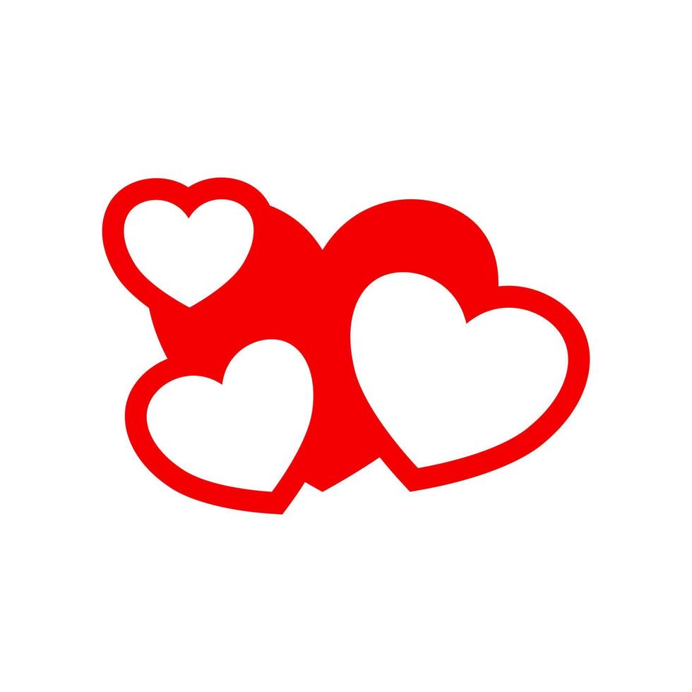 Love icon. Love heart Vector design illustration. Love heart symbol. Love icon simple sign.