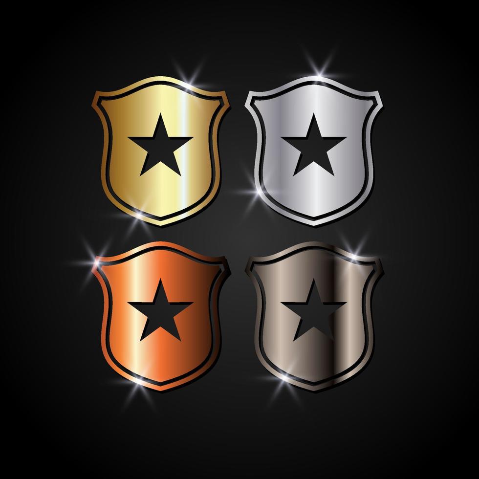 Set of shield icon. Shield guard vector illustration. Shield for security or protection symbol.