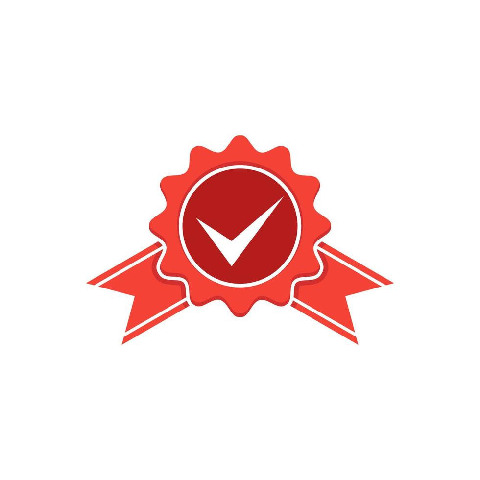 Approval check badge icon. Approval check badge vector design illustration. Approval check badge symbol.