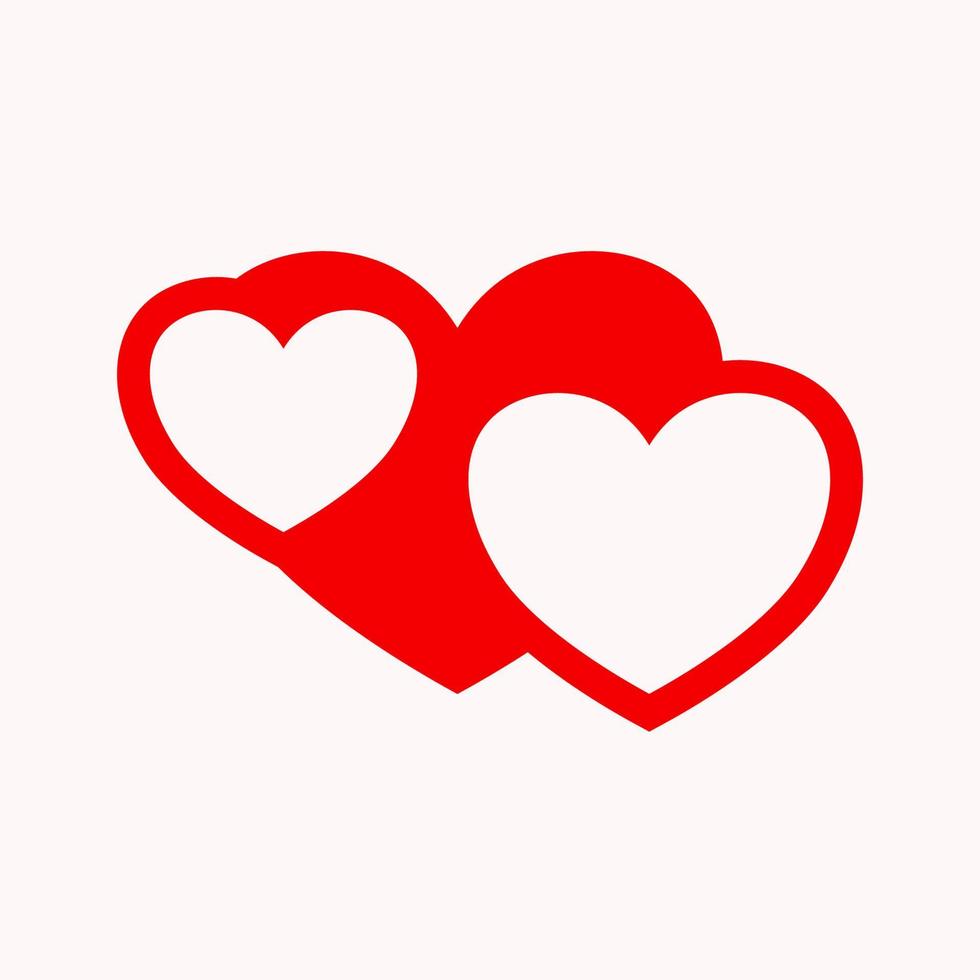 Love icon. Love heart Vector design illustration. Love heart symbol. Love icon simple sign.