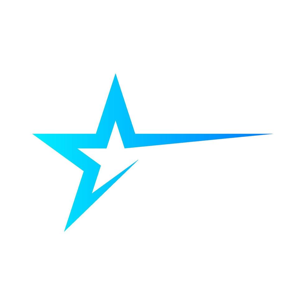 icono de estrella logotipo de estrella. ilustración de diseño de vector de icono de estrella. símbolo de estrella signo simple de icono de estrella.