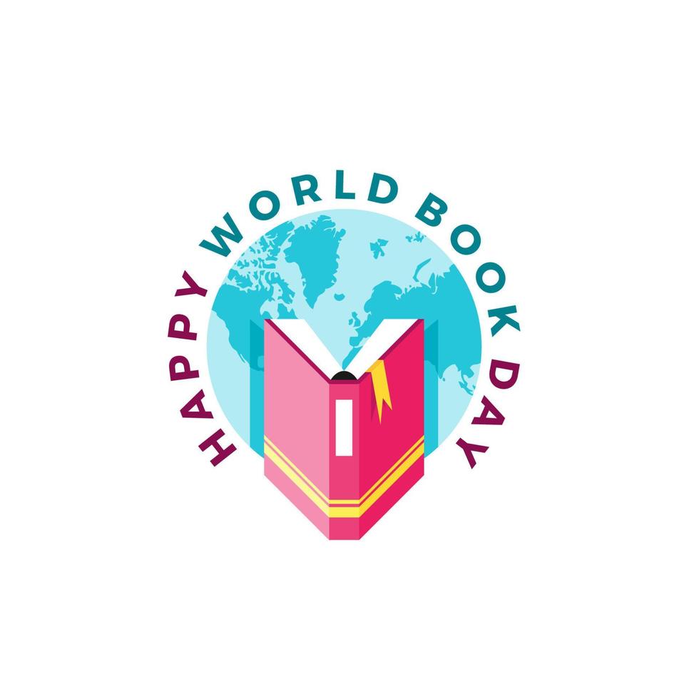 World book day illustration. World book day vector design. World book day symbol. World book day background.