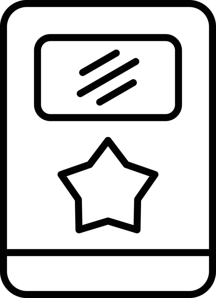 Police Shield Outline Icon vector