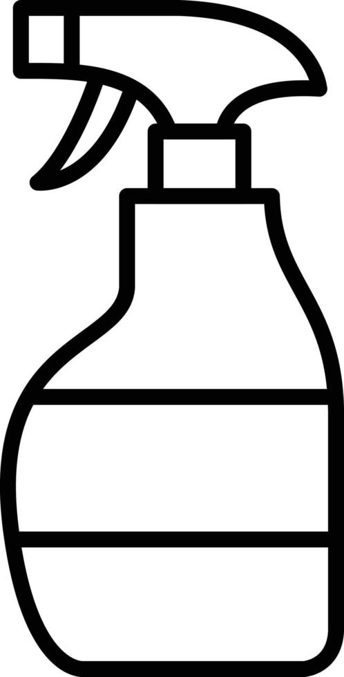 Cleaning Spray Outline Icon vector