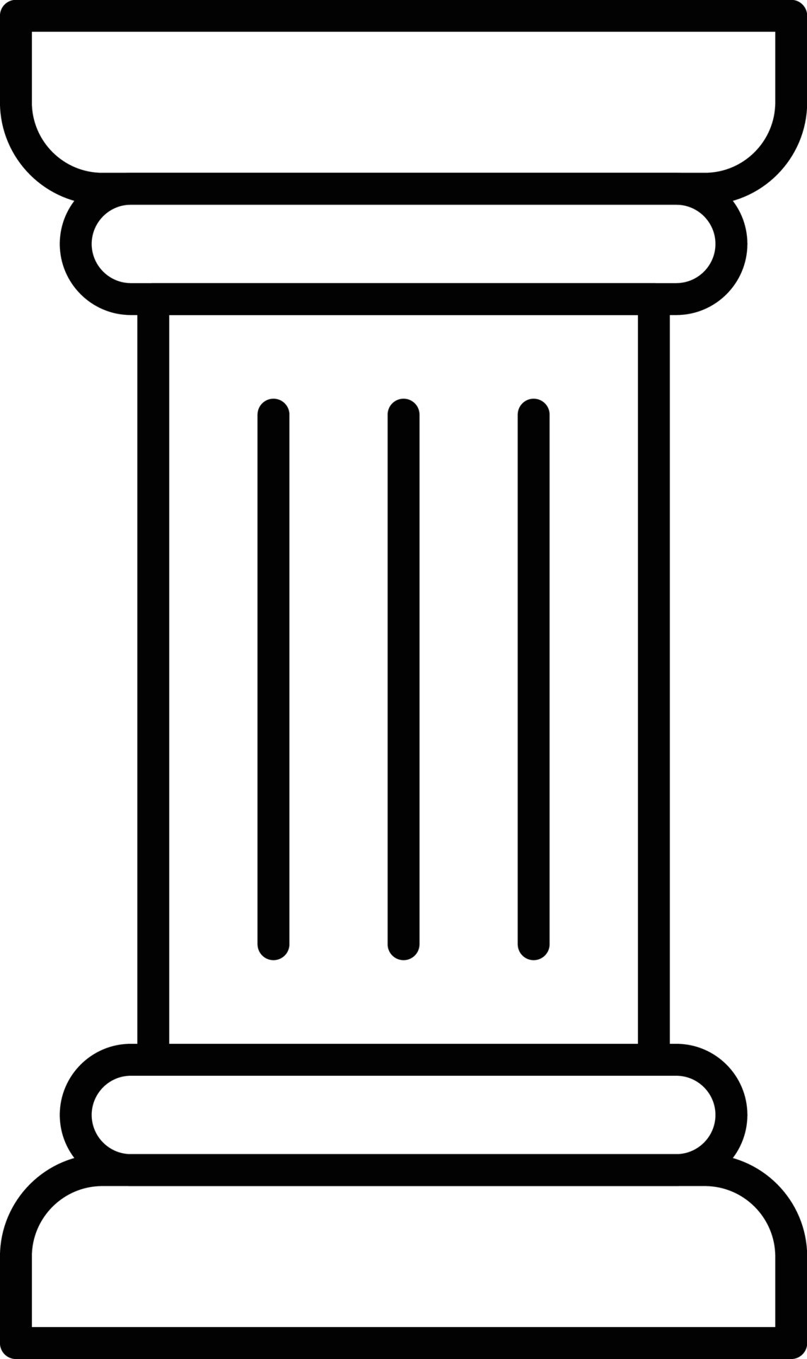 Pillar Outline Icon 9244960 Vector Art at Vecteezy