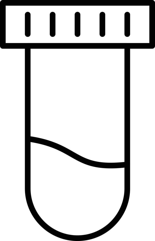 Test Tube Outline Icon vector