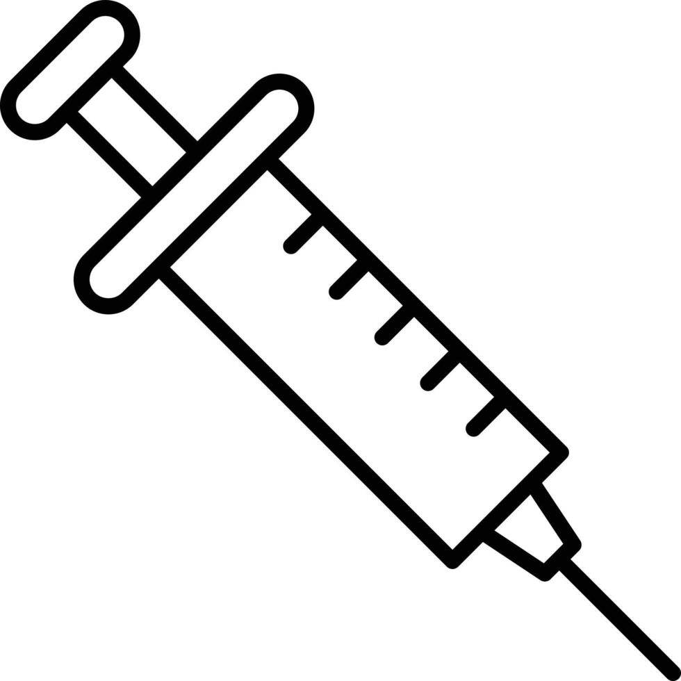 Syringe Outline Icon vector