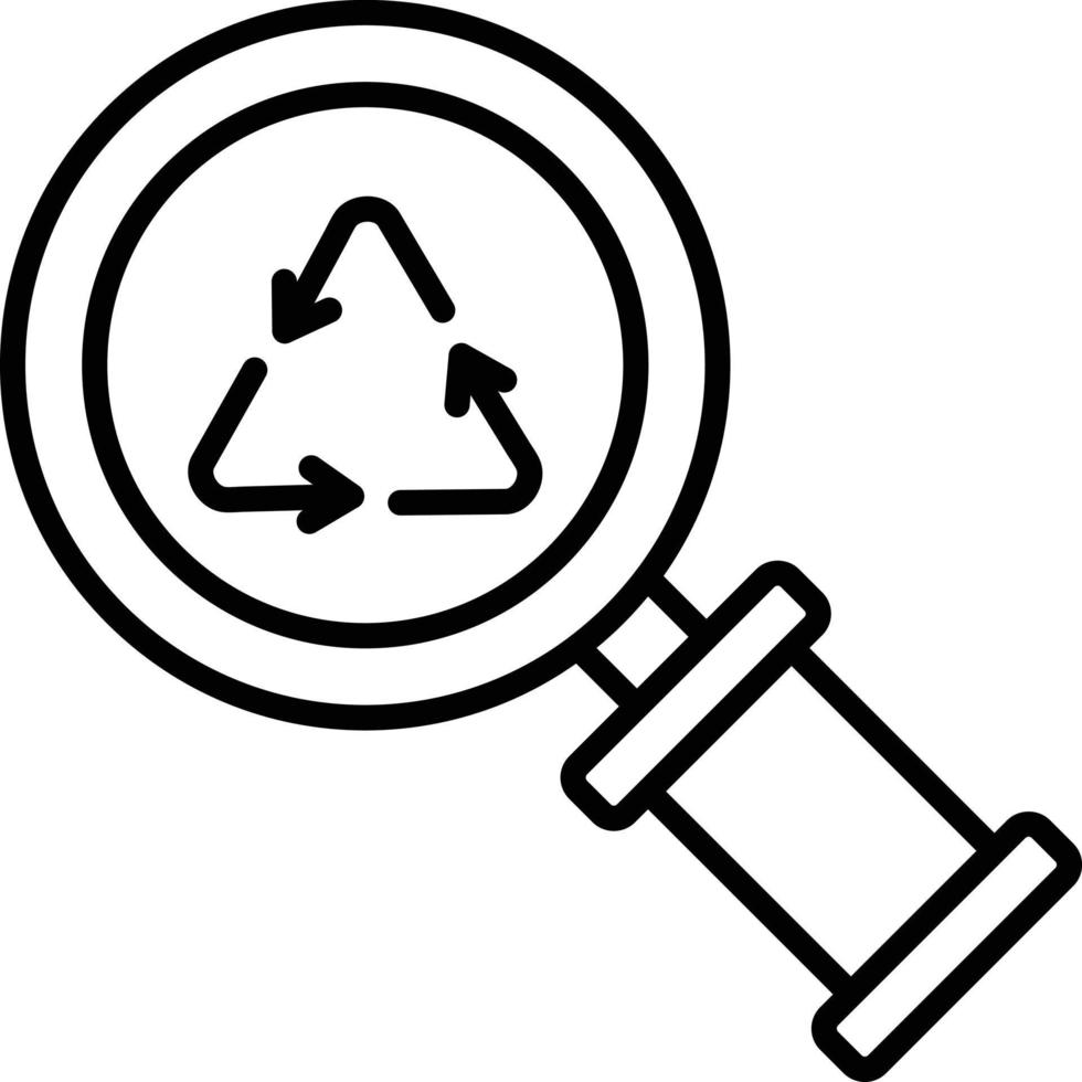 Recycling Outline Icon vector