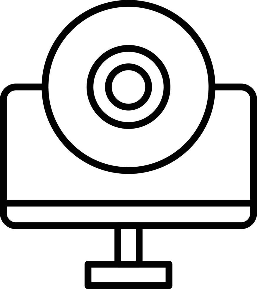 Cd Outline Icon vector