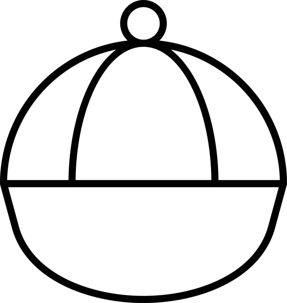 Hat Outline Icon vector
