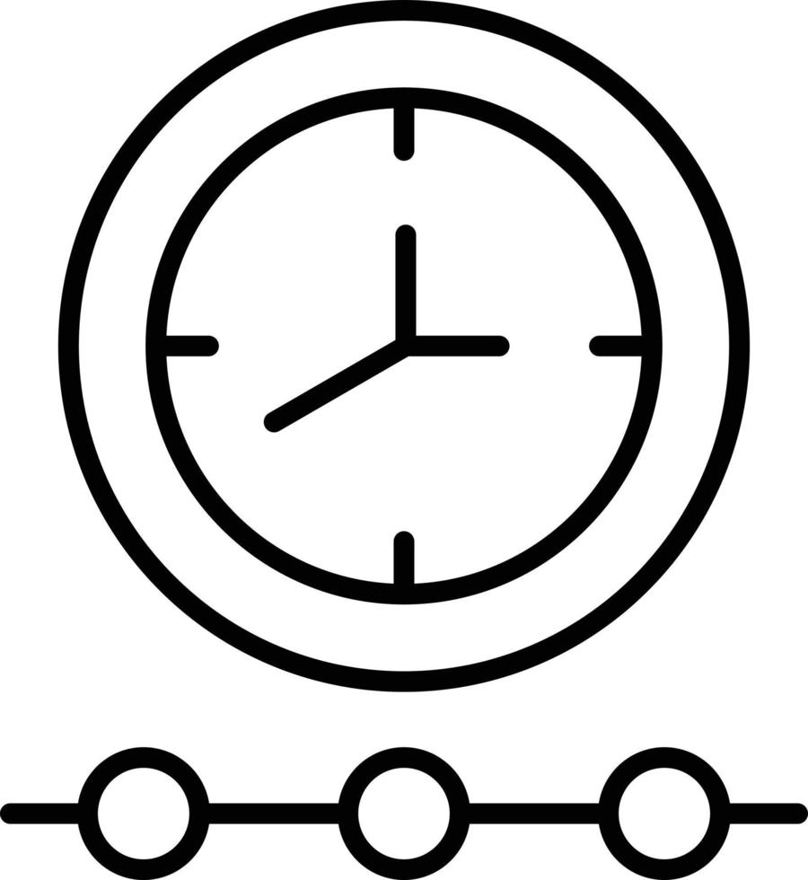 Past Time Outline Icon vector