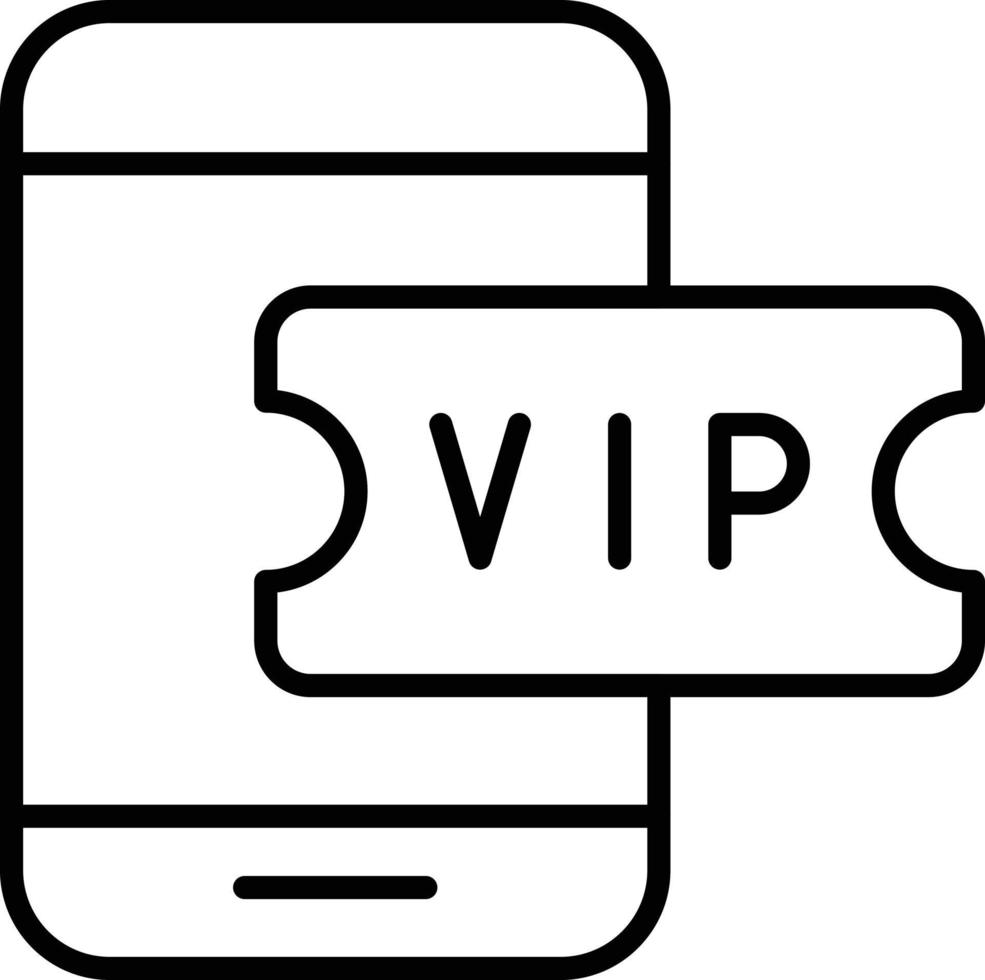 Smartphone Outline Icon vector