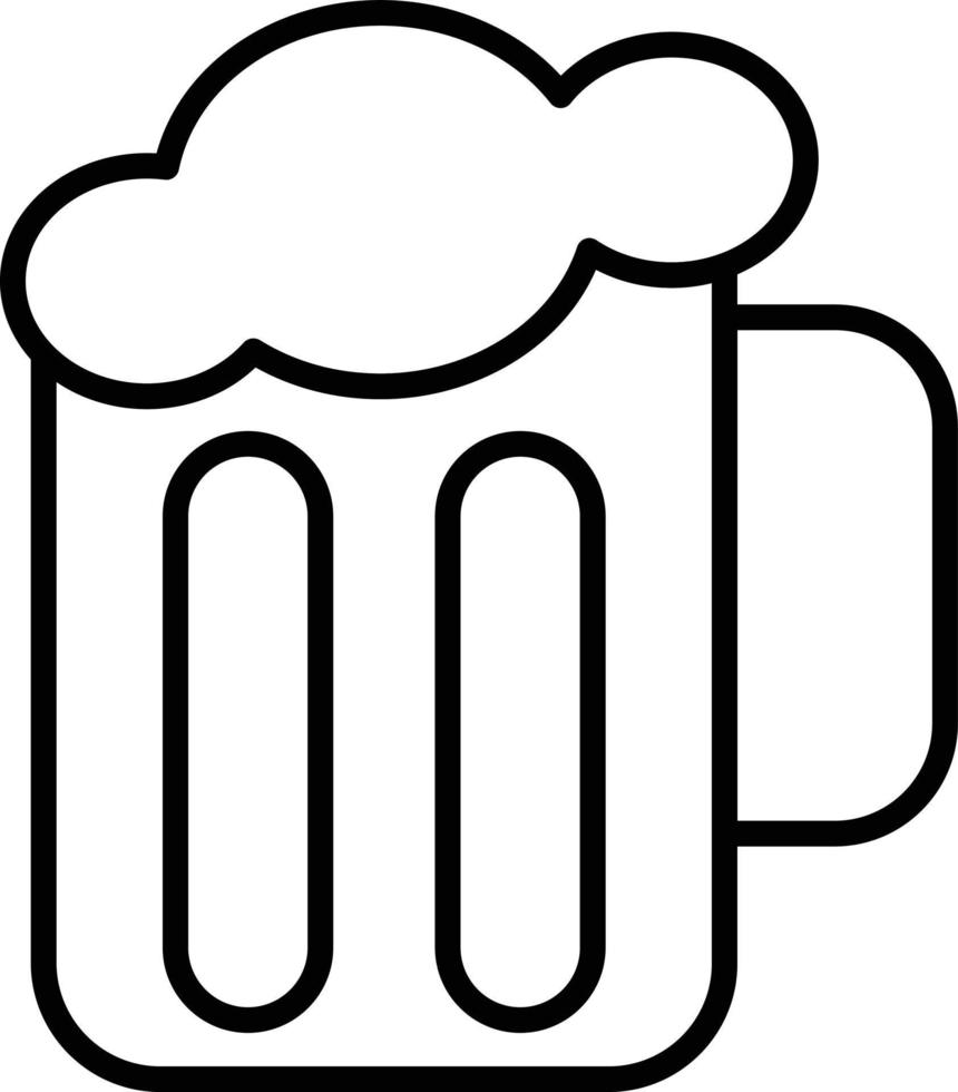 Beer Outline Icon vector