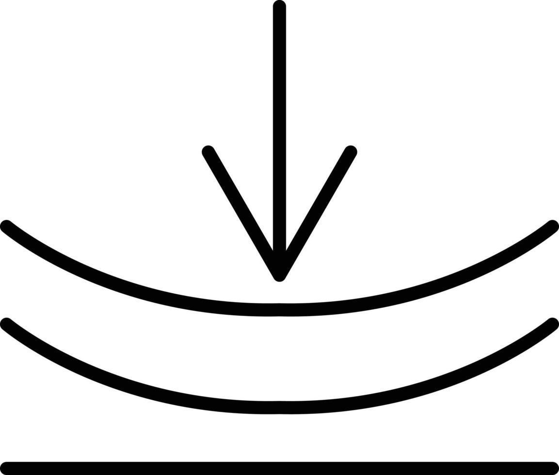 Elasticity Outline Icon vector