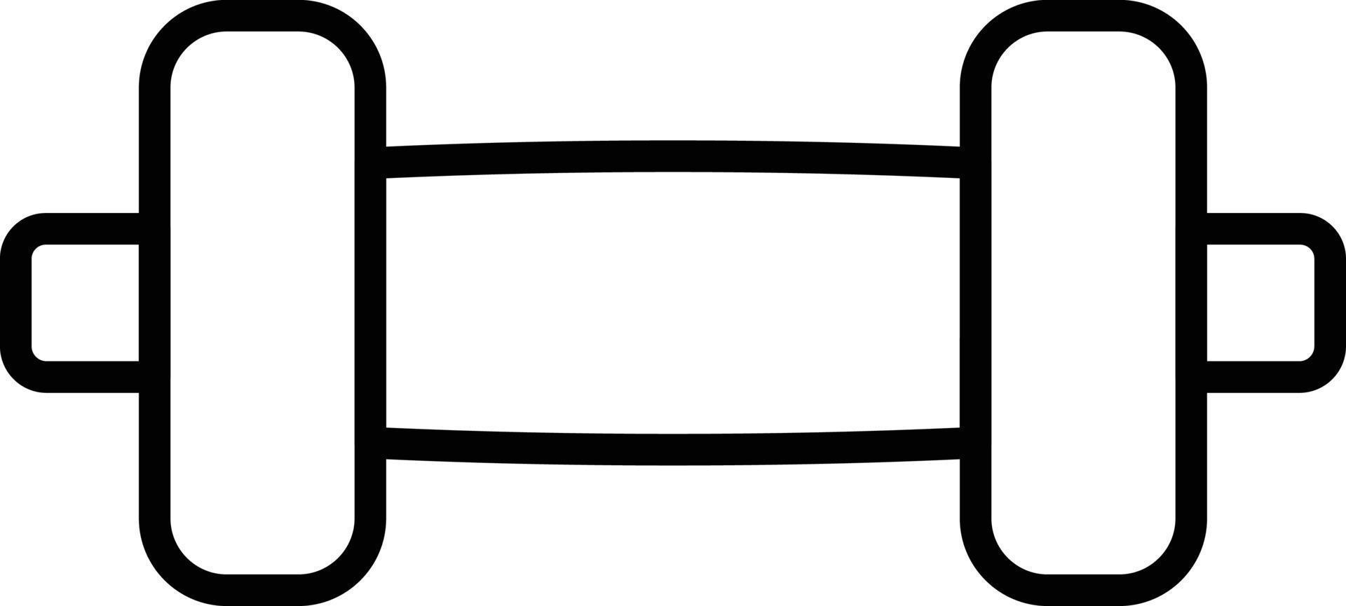 Dumble Outline Icon vector