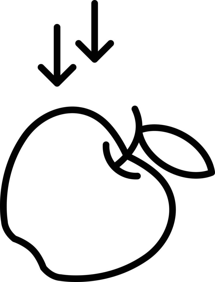 Gravity Outline Icon vector