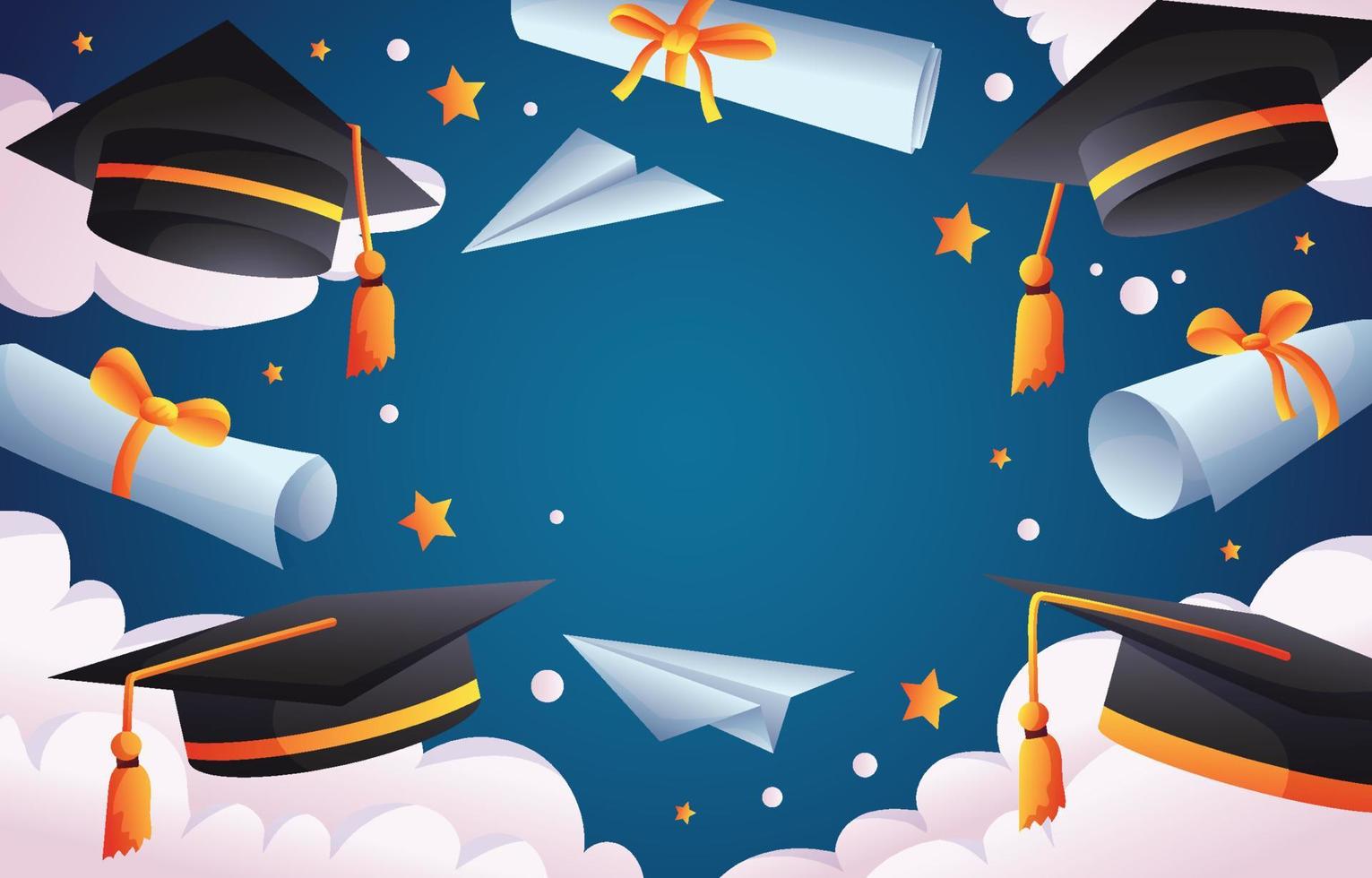 Graduation Ceremony Background vector