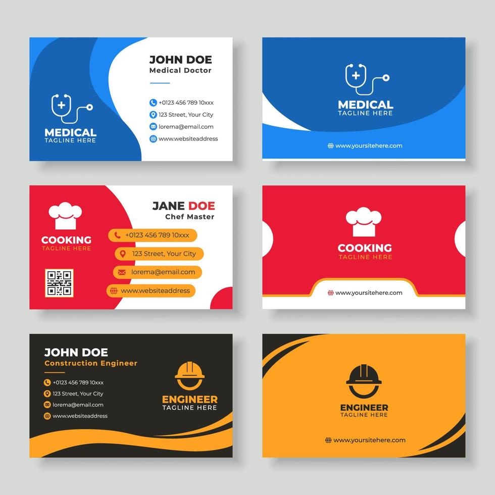 Profession Business Card Template vector