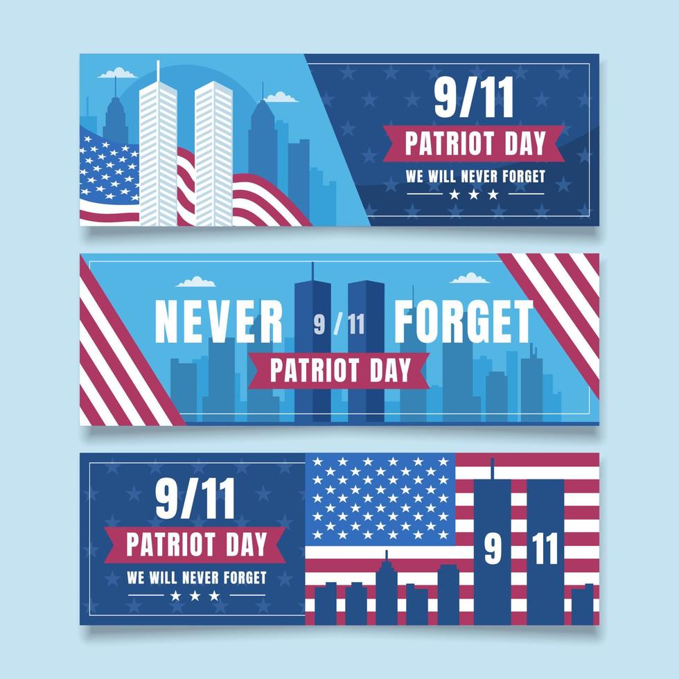 Patriot Day Banner vector