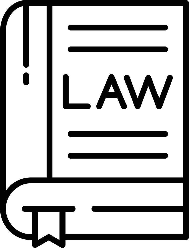 Constitution Outline Icon vector