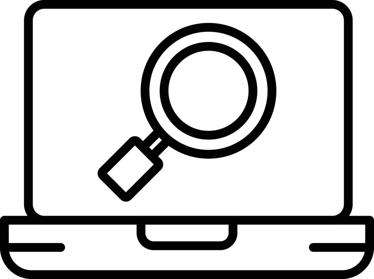 Search Outline Icon vector