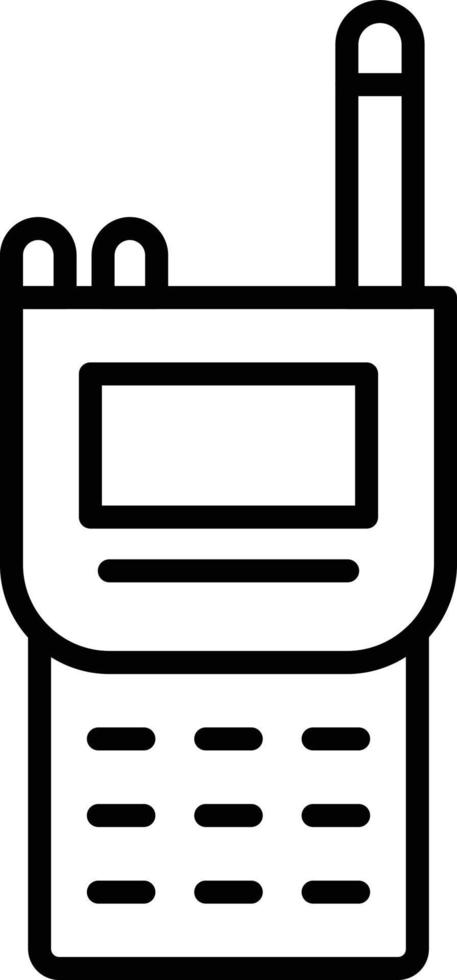 Walkie Talkie Outline Icon vector