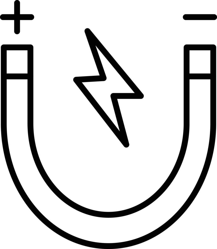 Magnet Outline Icon vector