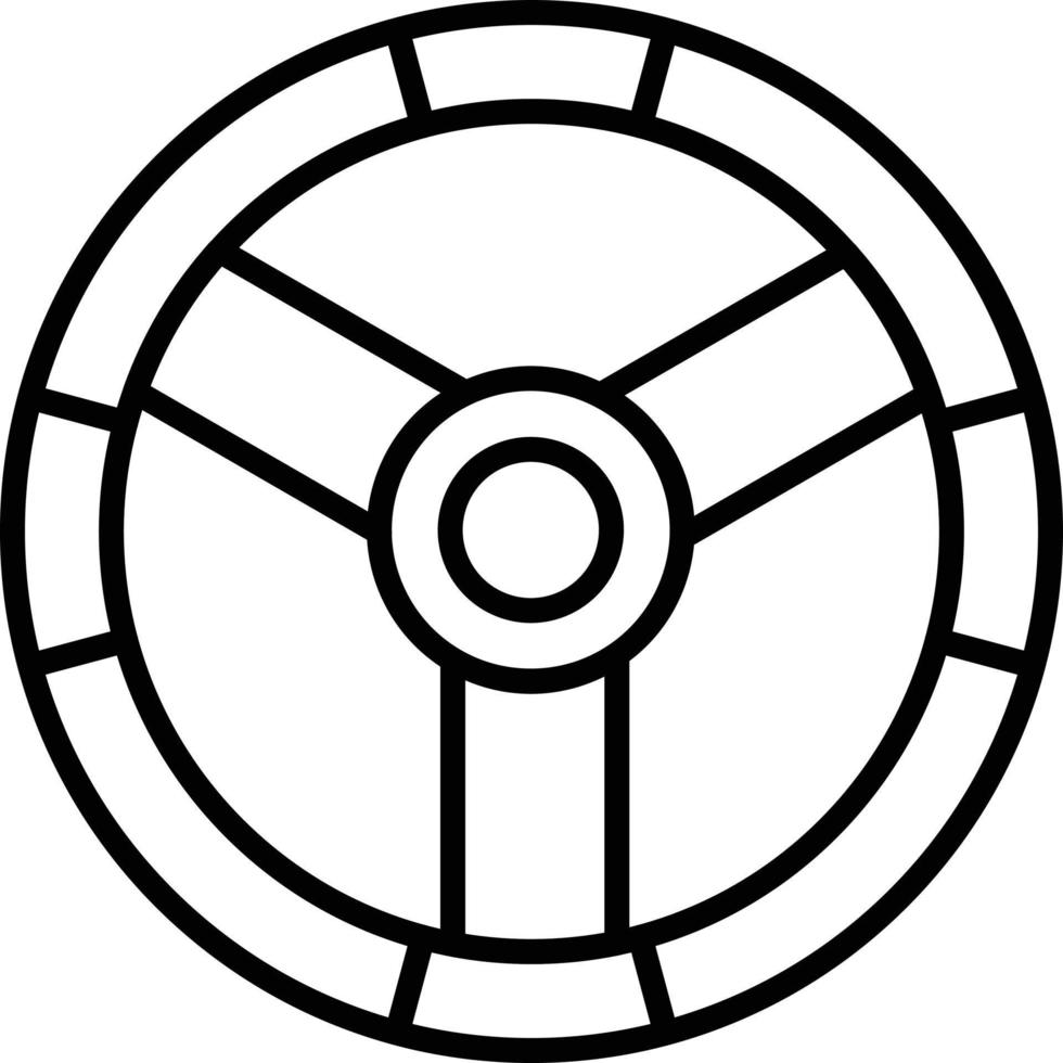 Driving Outline Icon vector