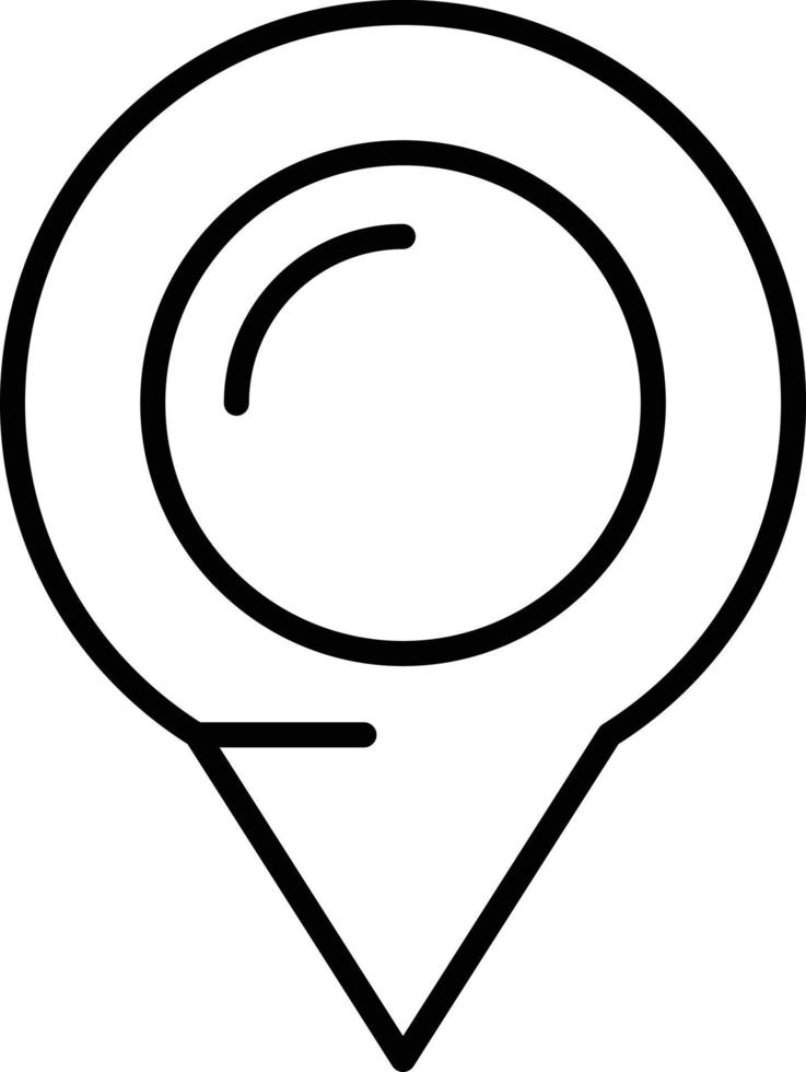 Location Outline Icon vector
