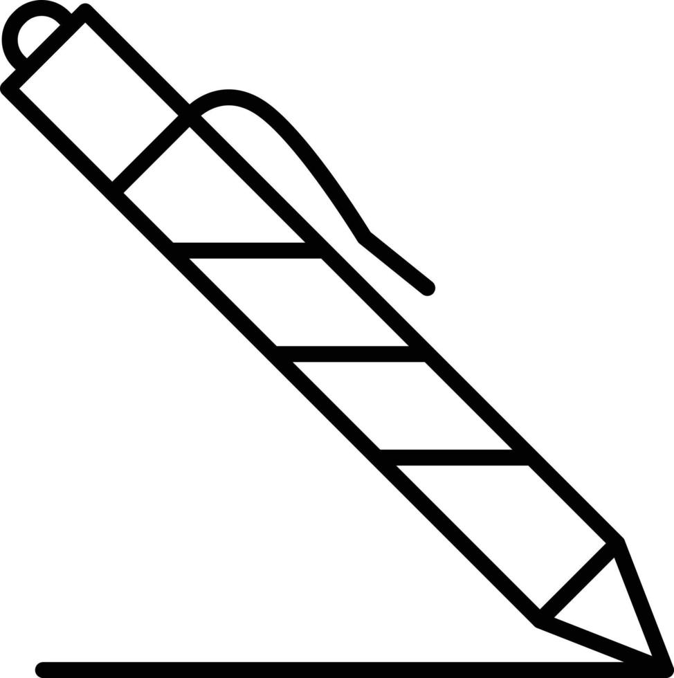 Pen Outline Icon vector