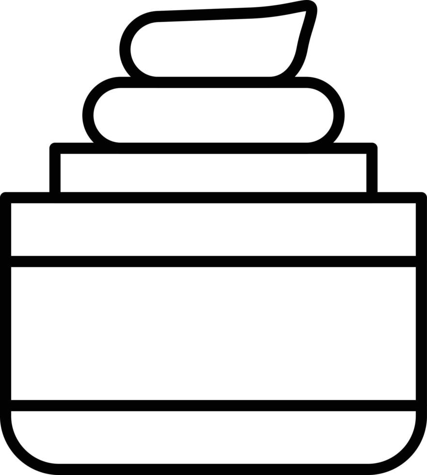 Cream Outline Icon vector