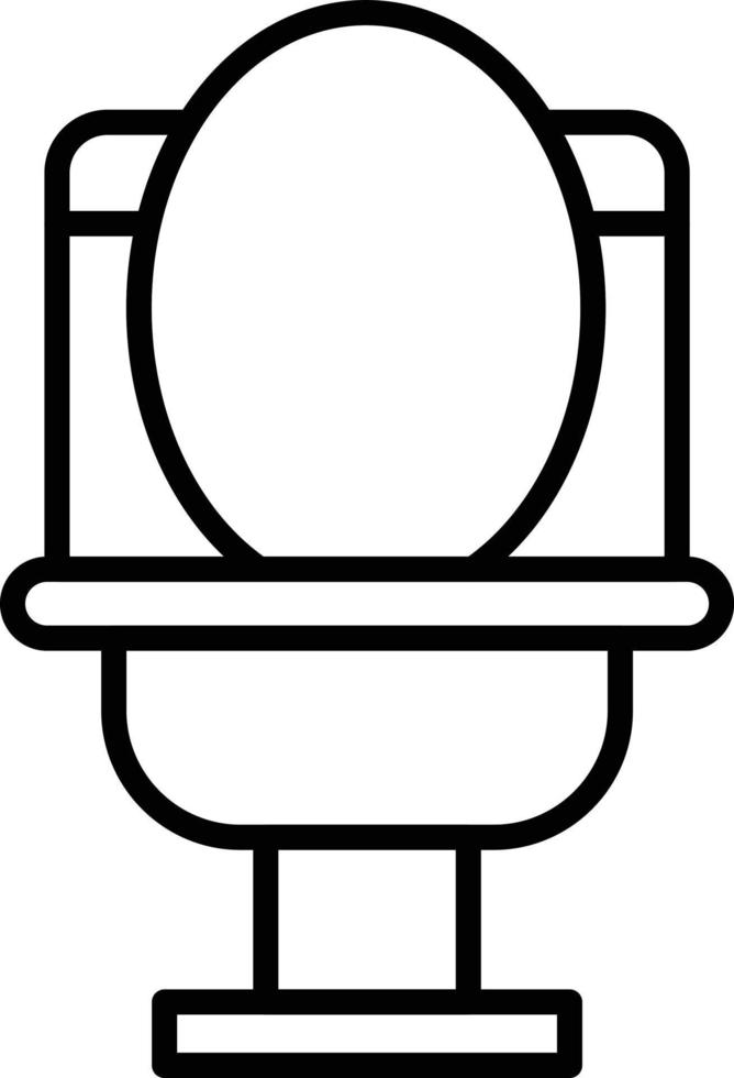 icono de contorno wc vector