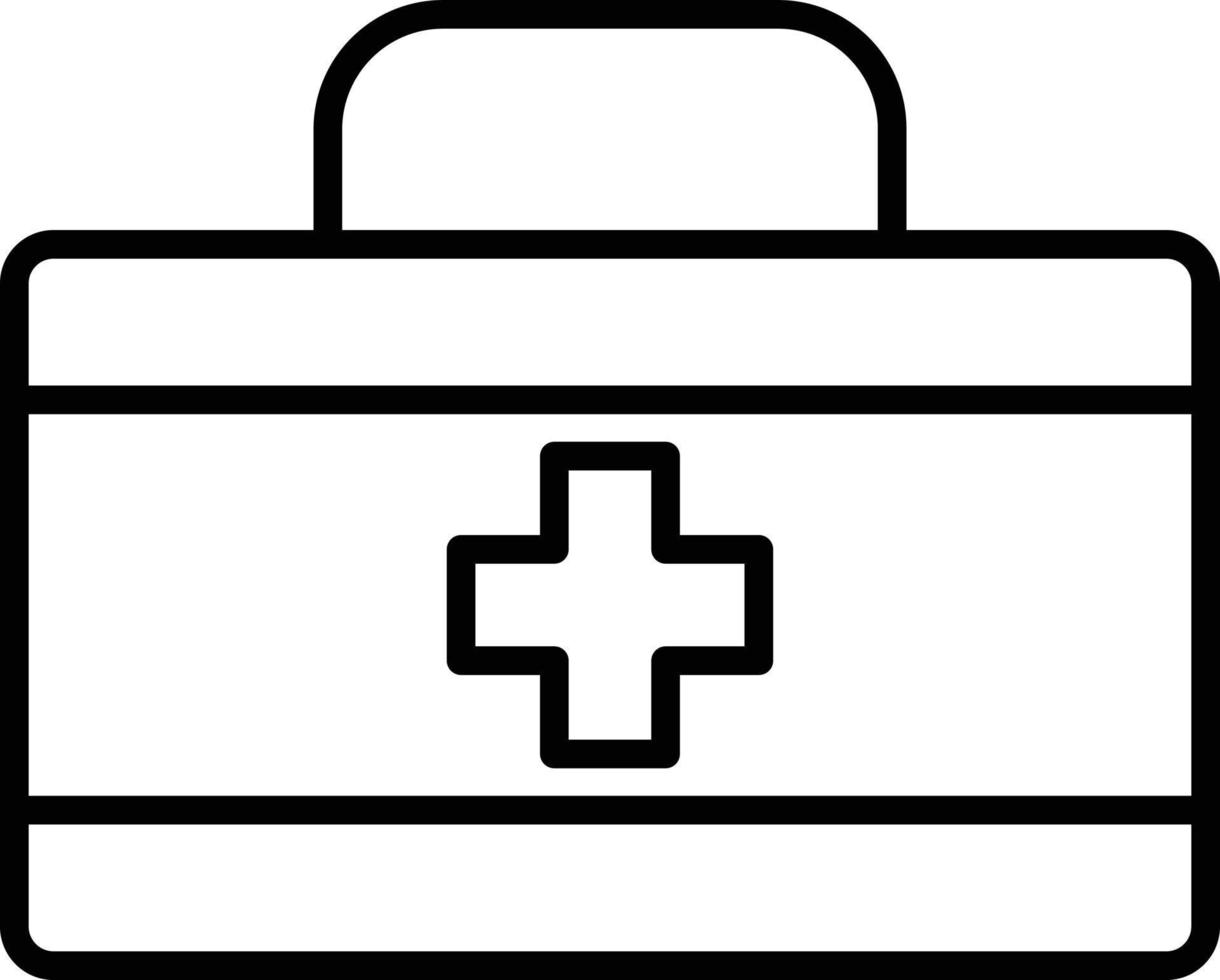 First Aid Box Outline Icon vector