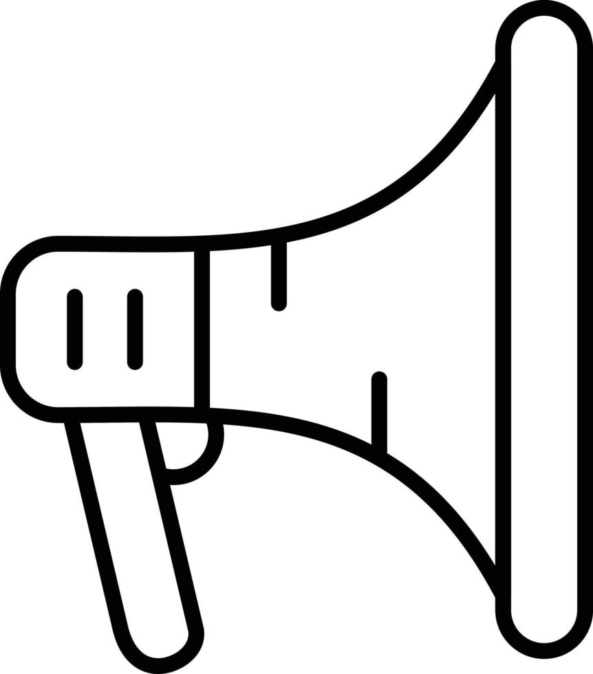 Megaphone Outline Icon vector