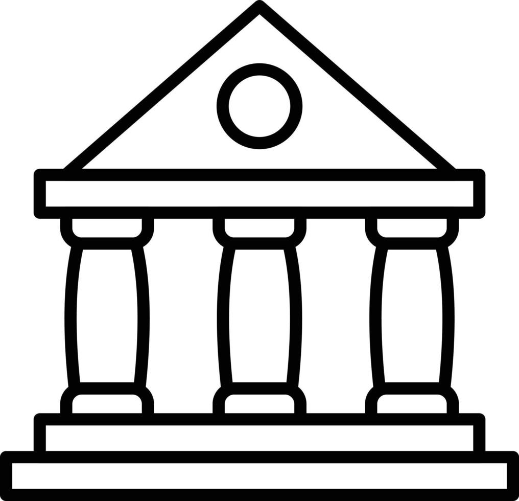 Court Outline Icon vector