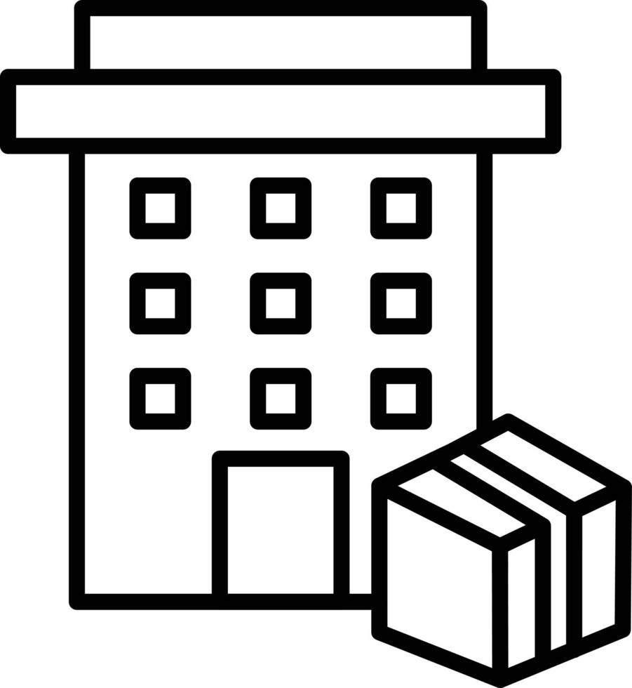 Export Trading Company Outline Icon vector