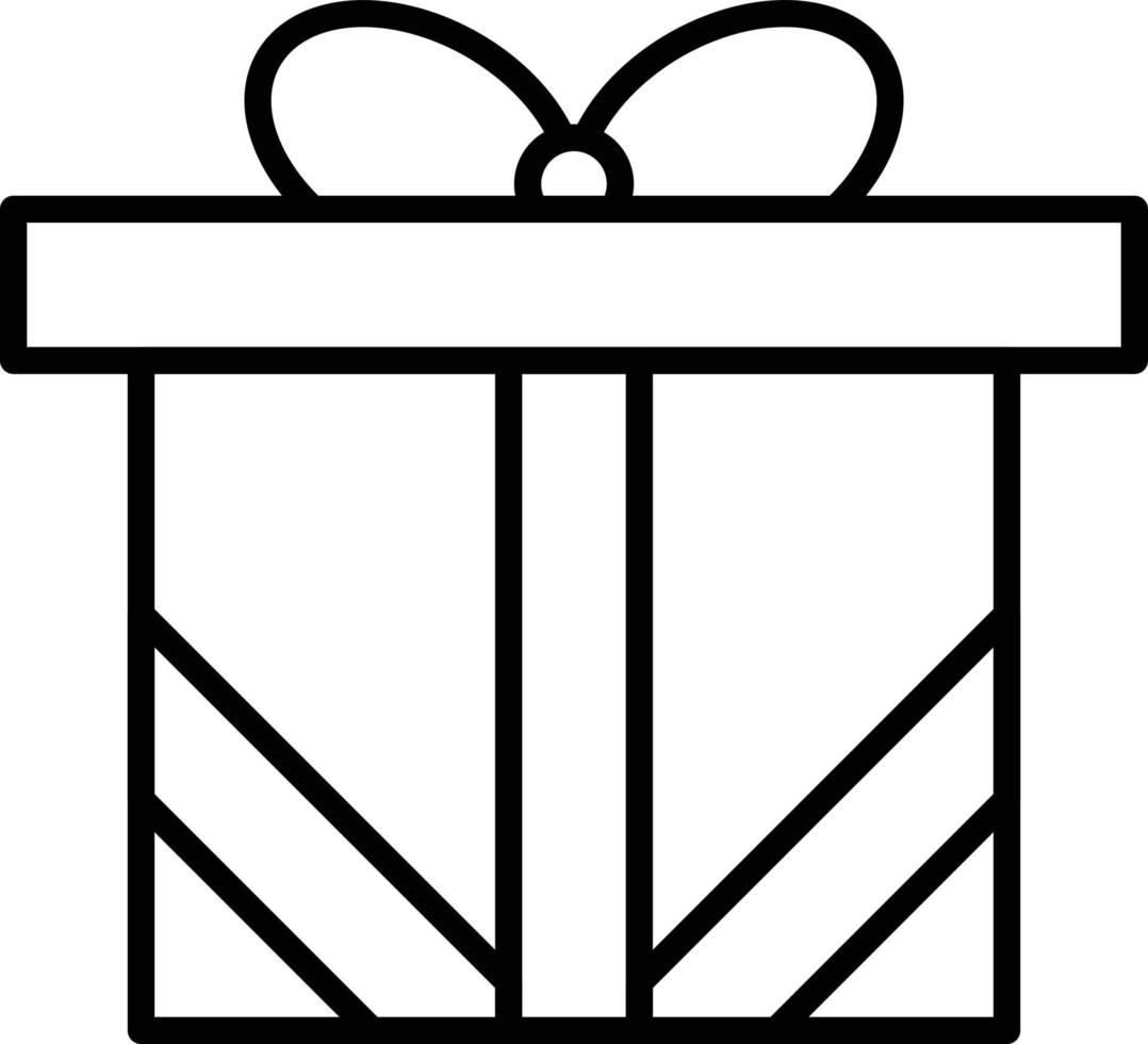 Gift Outline Icon vector