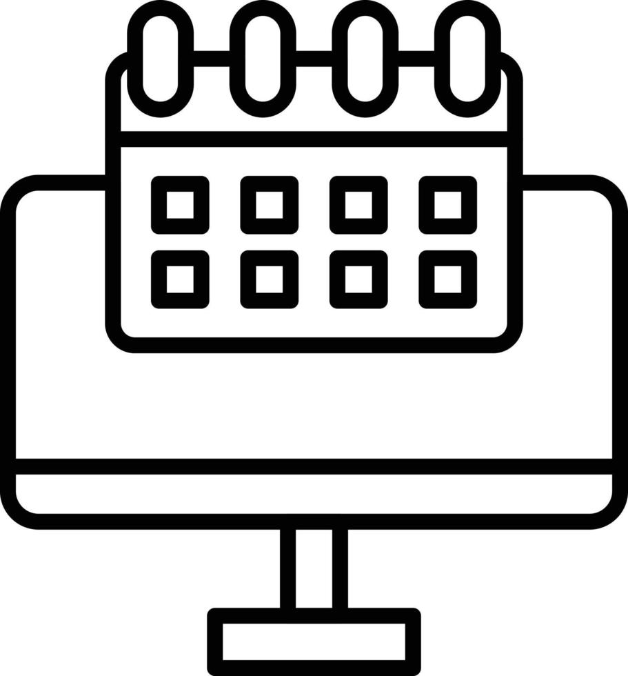Calendar Outline Icon vector