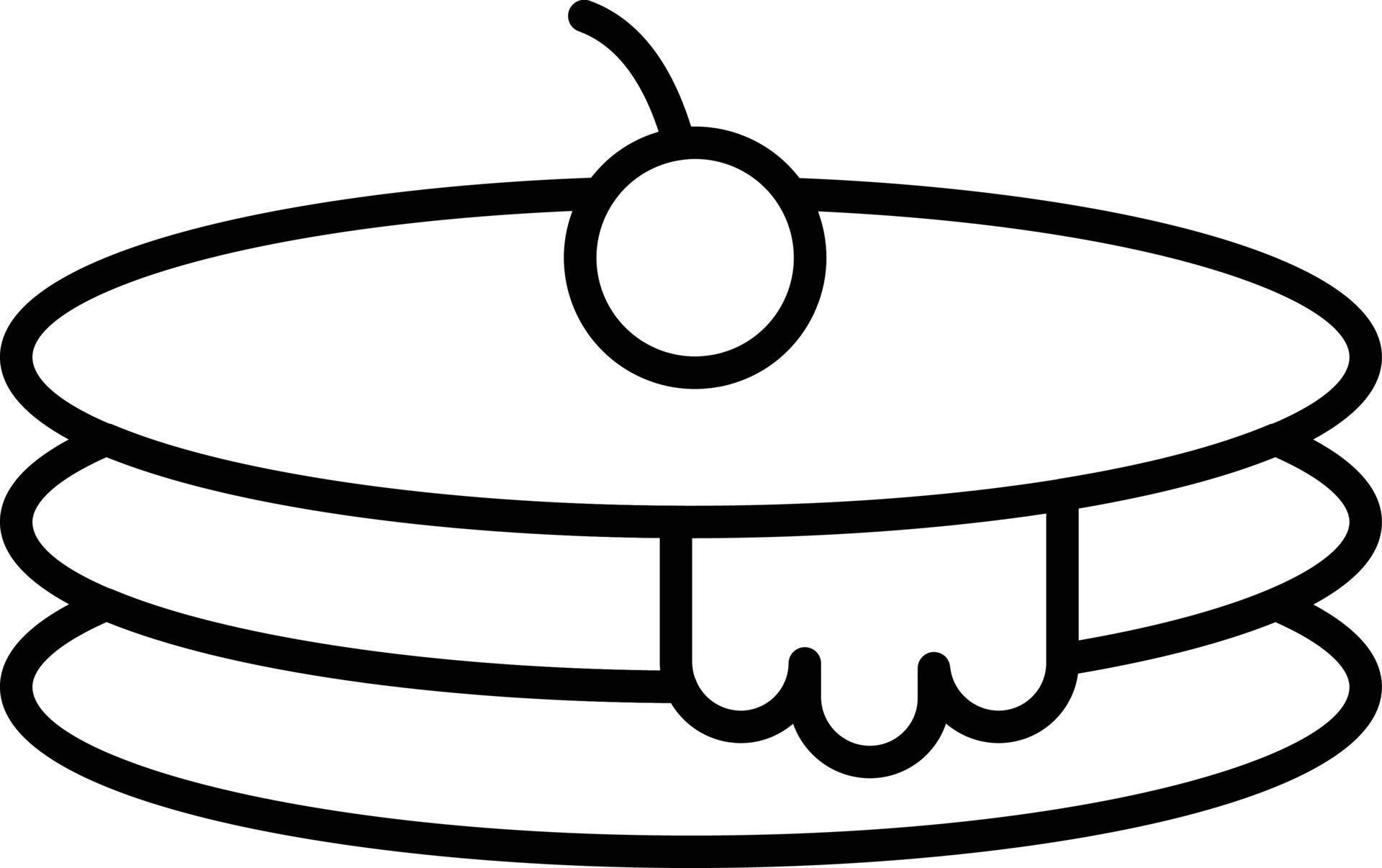 Pancake Outline Icon 9248276 Vector Art at Vecteezy
