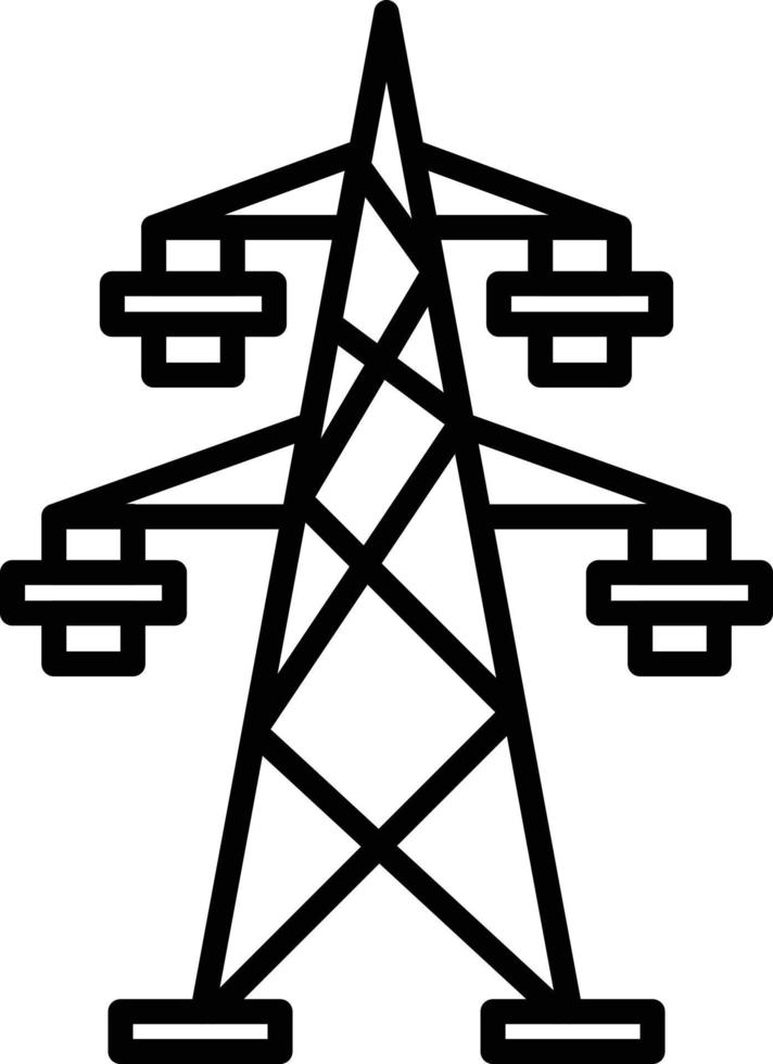 icono de contorno de energía vector